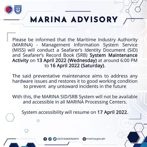 marina verify|Marina™ SID/SRB OAS.